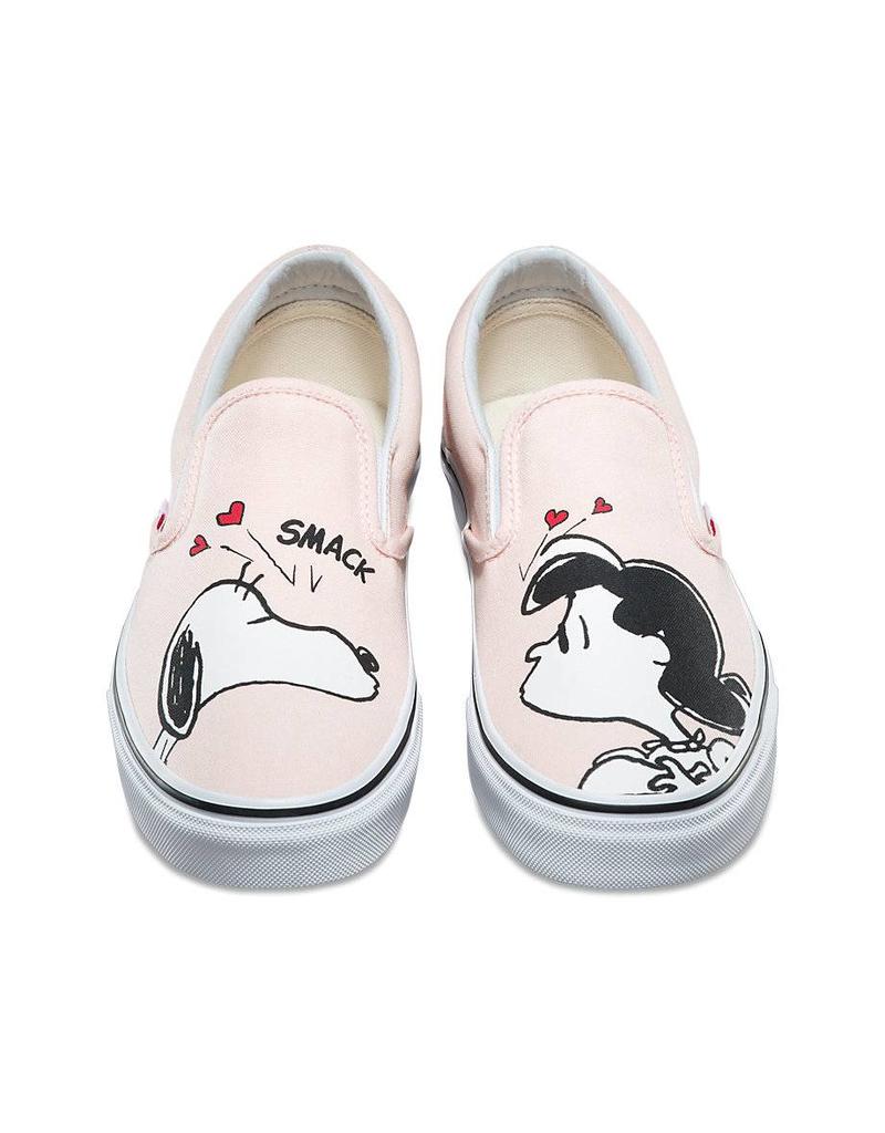 vans x peanuts the gang classic slip-on shoes