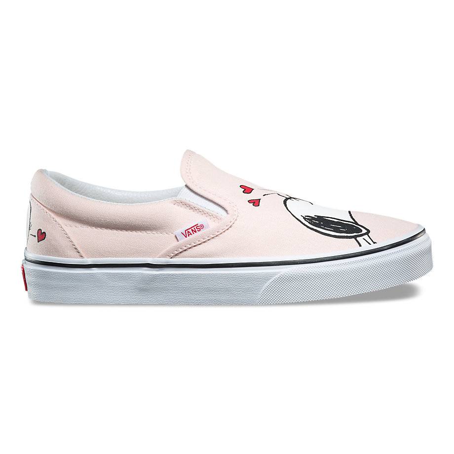 vans peanuts slip on womens