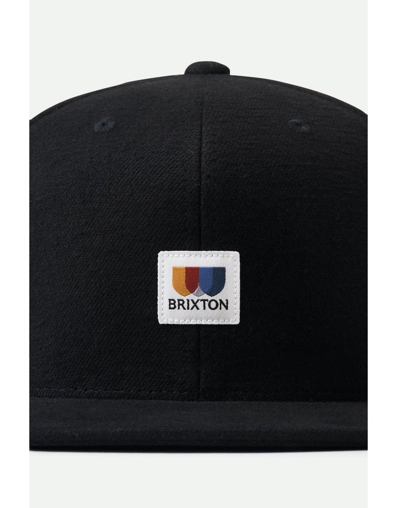 Brixton Brixton Alton MP Snapback Hat (Black/Black)