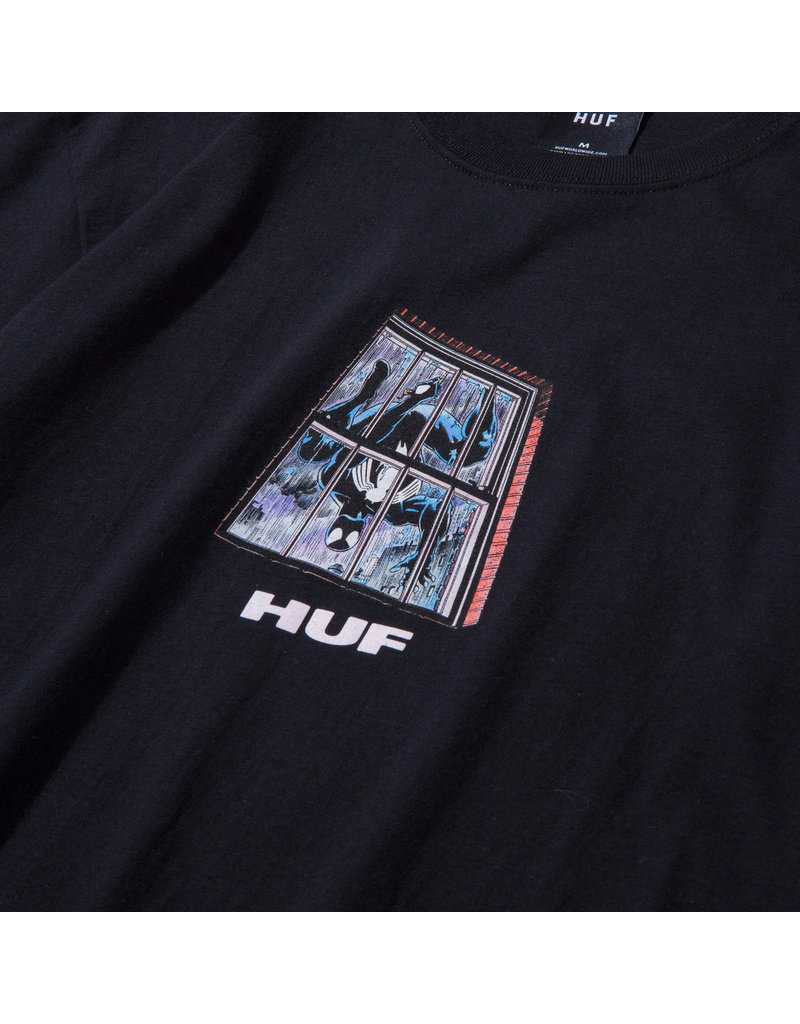 Huf Black Spider Man T-Shirt