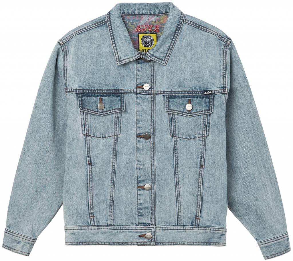 rvca denim shirt