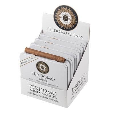 PERDOMO PERDOMO MINI CIGARILLOS CONNECTICUT TIN 5CT. - BirminghamCigars.com | Home of Cigars & More and Fine Cigars | Your local cigar shop online! Shipping straight from our humidor