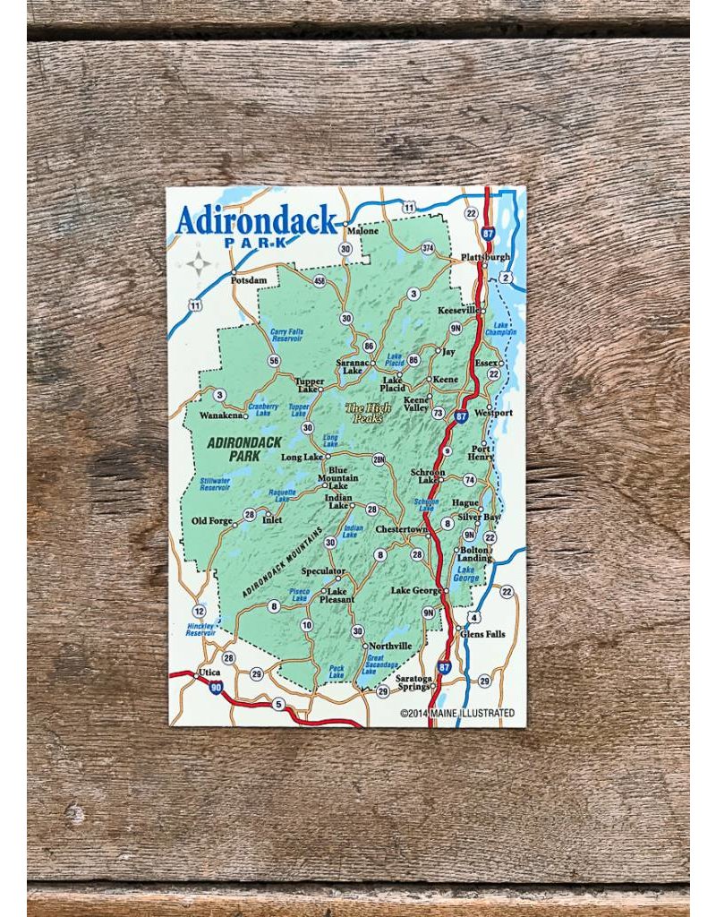 The Birch Store ADK Map Magnet