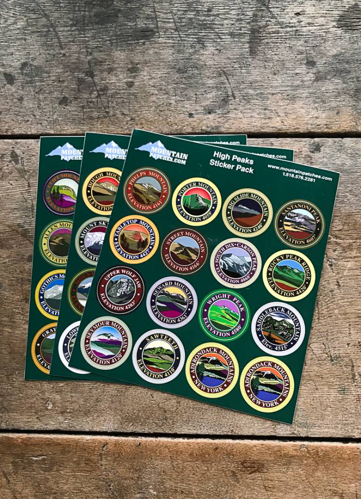 The Birch Store ADK High Peaks Sticker Pack