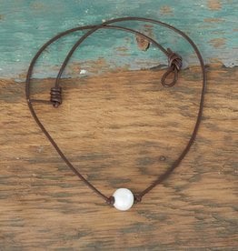 The Birch Store Single White Pearl Necklace