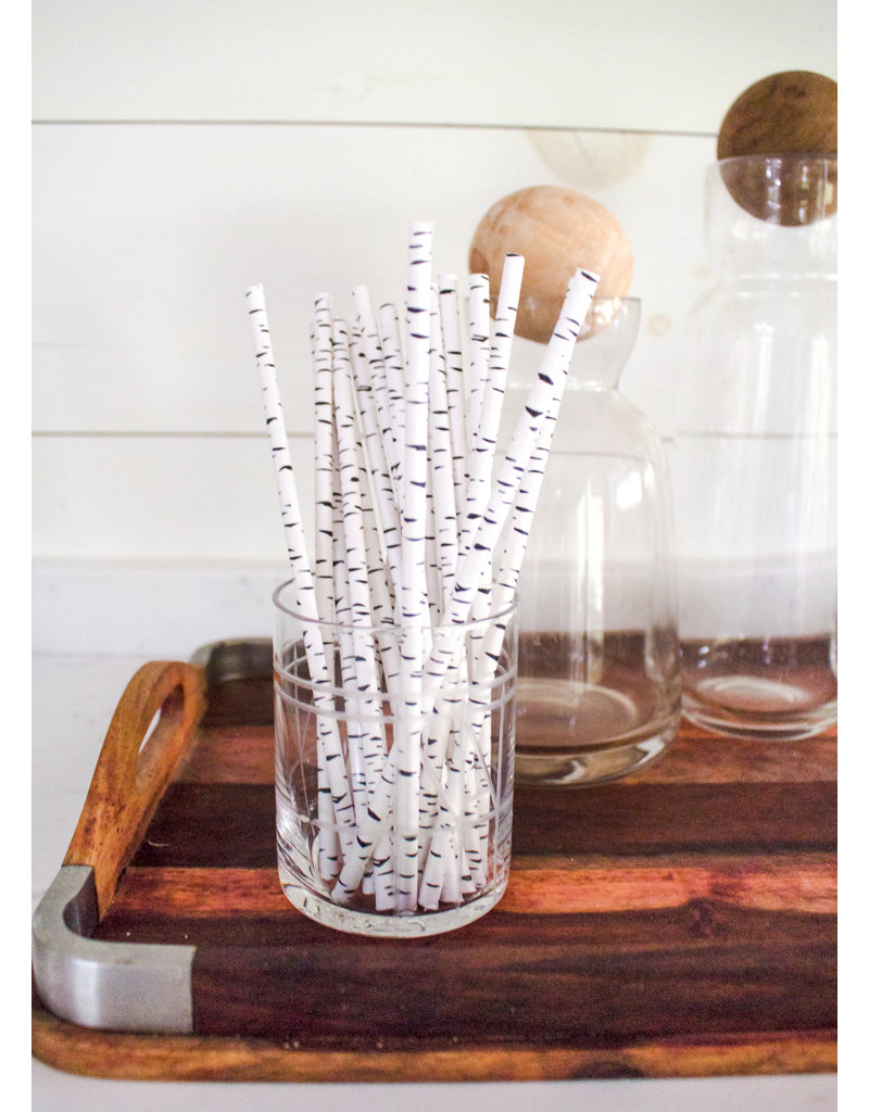 The Birch Store Birch Pattern Paper Straws