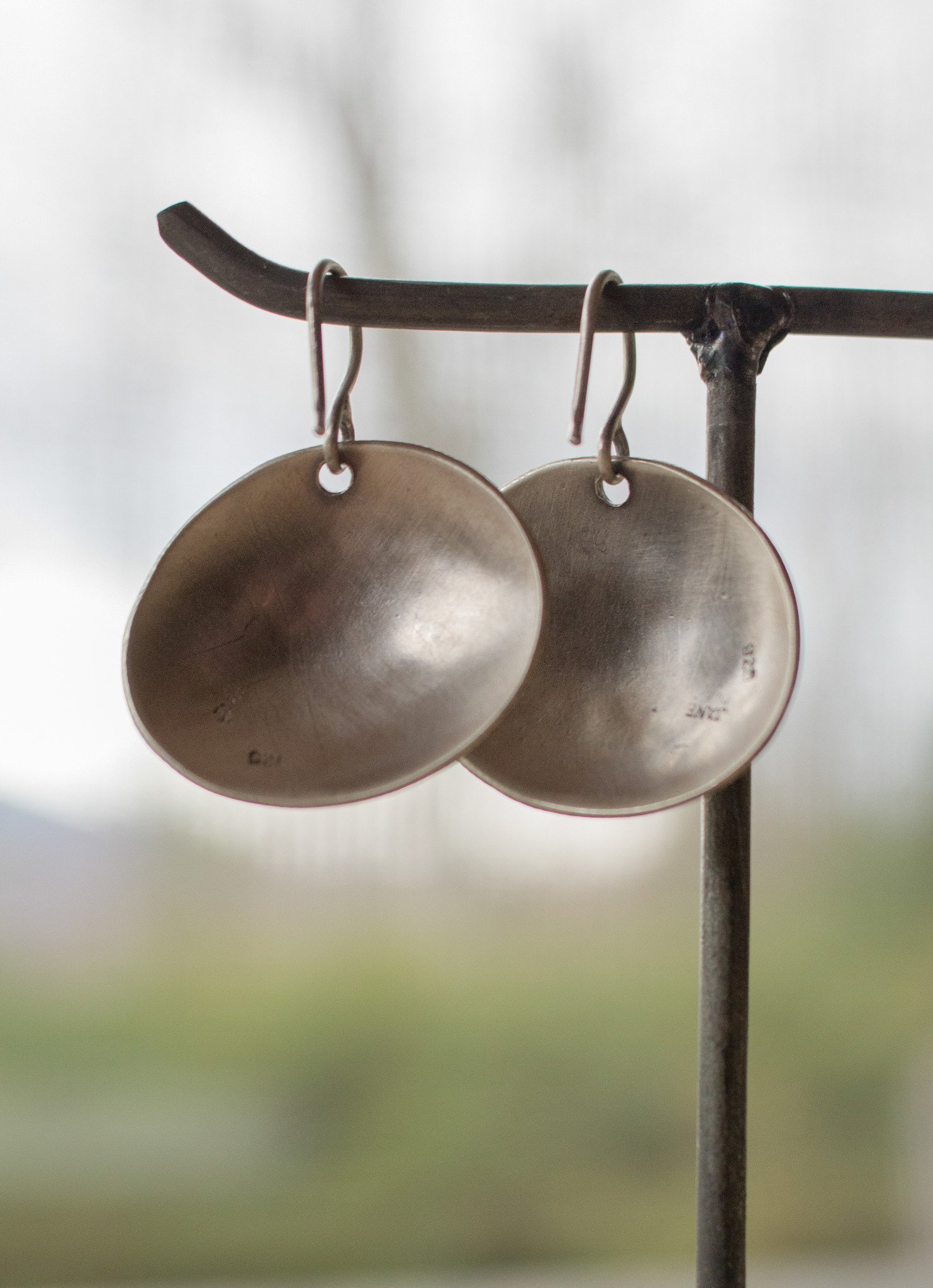 The Birch Store Hammered Dome Earrings