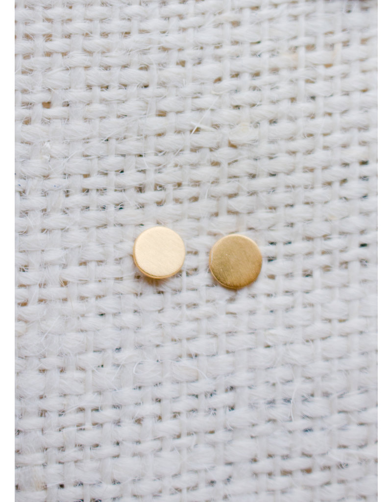 The Birch Store Small Disc Stud Earring