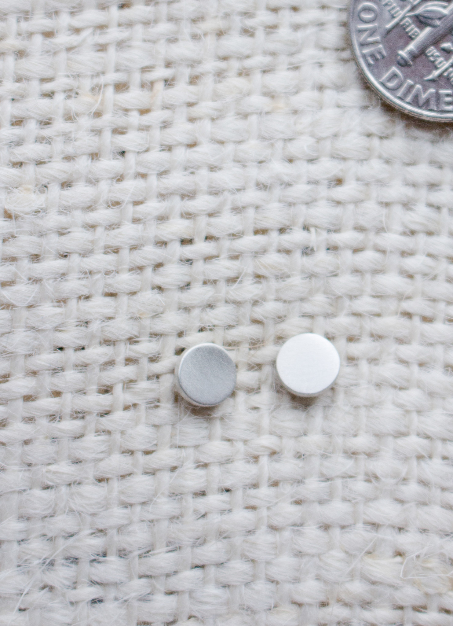 The Birch Store Small Disc Stud Earring