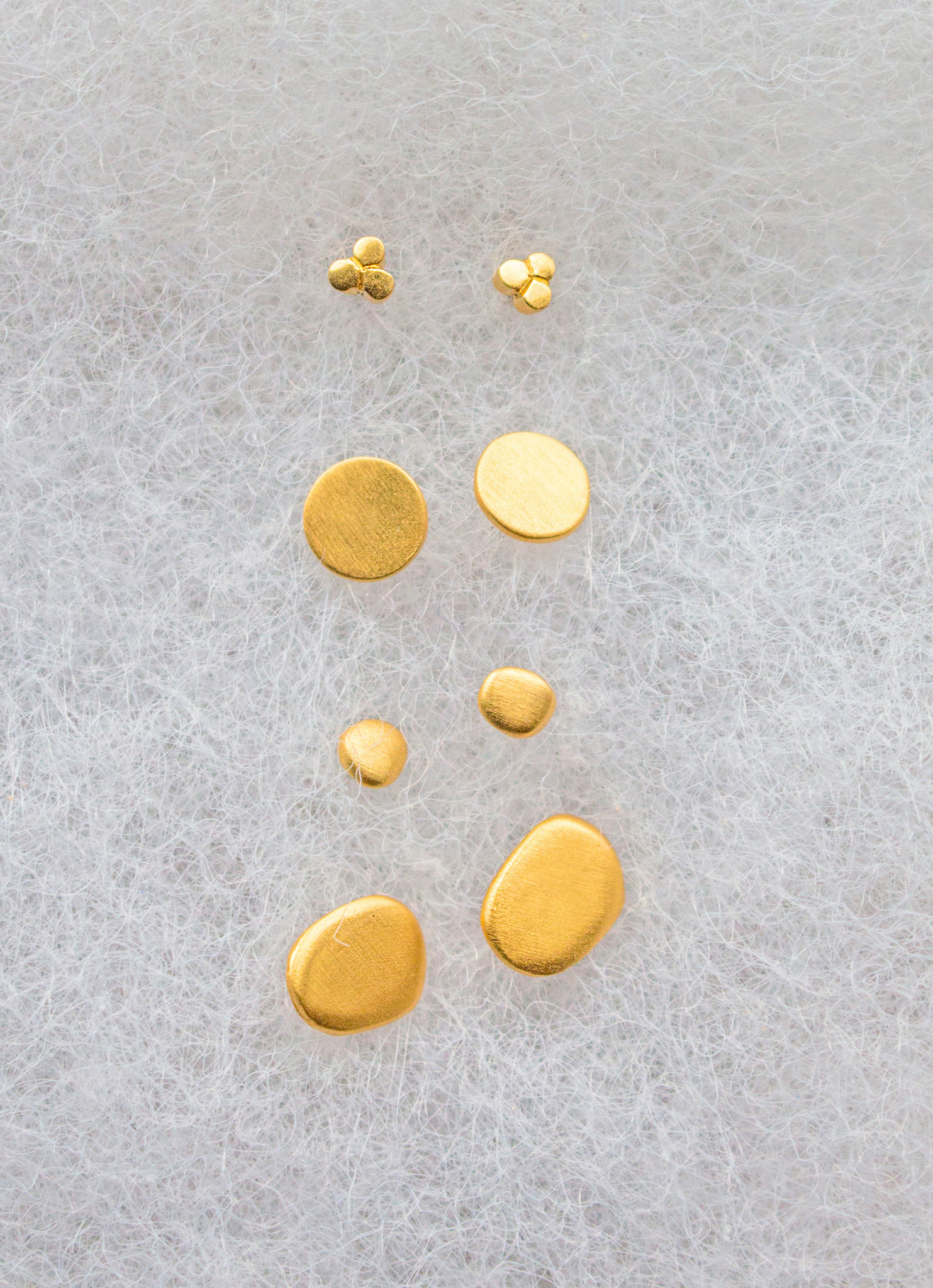 The Birch Store Small Disc Stud Earring