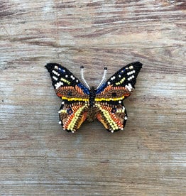 The Birch Store Beaded Monarch Butterfly Brooch