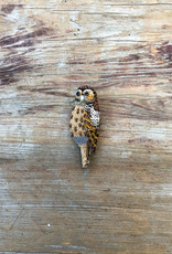 The Birch Store Beaded Barred Owl Brooch