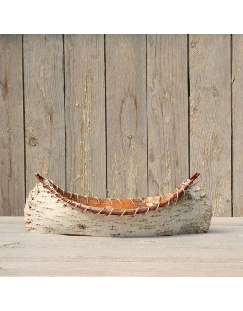 The Birch Store Small Birch Bark Decorative Canoe