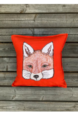 The Birch Store Fox Applique Pillow