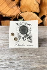 The Birch Store Gold Sunflower Post Earring