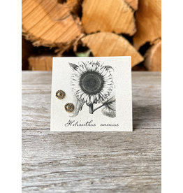 The Birch Store Gold Sunflower Post Earring