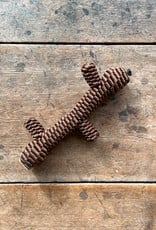 The Birch Store Brown Braided Dog Toy Stick