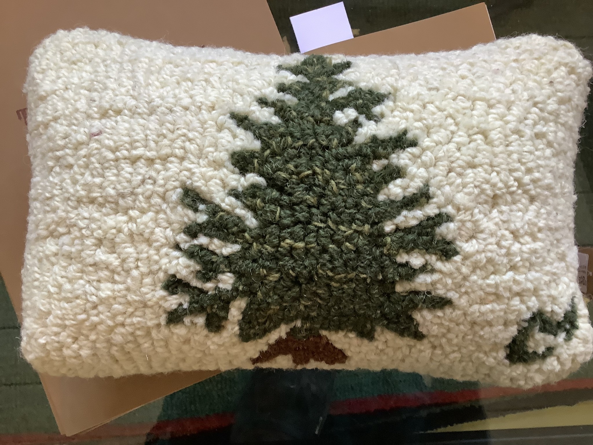 The Birch Store Little Tree Hooked Pillow