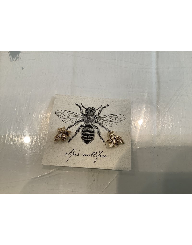 The Birch Store Large Gold Bee Post Earring