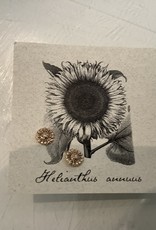 The Birch Store Gold Sunflower Post Earring