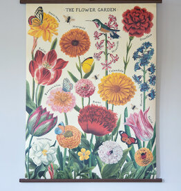 Cavallini Flower Garden School Chart
