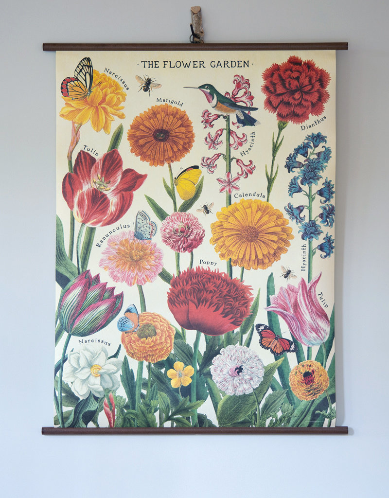 Cavallini Flower Garden School Chart