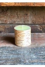 The Birch Store Birch Bark Pillar Candle 3x3