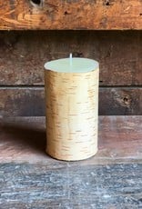 The Birch Store Birch Bark Pillar Candle 3x5