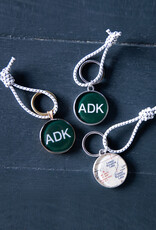 The Birch Store Pewter or Bronze ADK and Ausable Lakes Key Ring