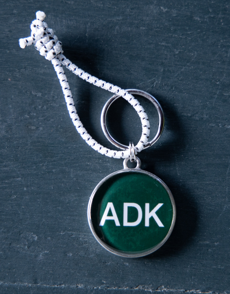The Birch Store Pewter or Bronze ADK and Ausable Lakes Key Ring