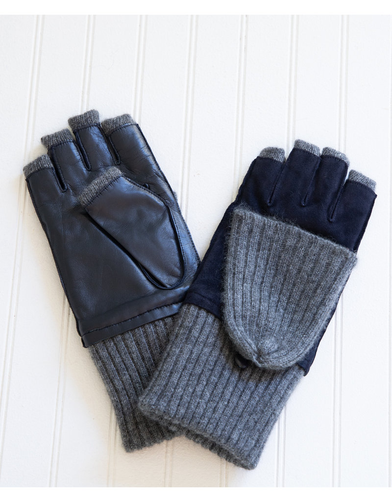 fingerless leather gloves