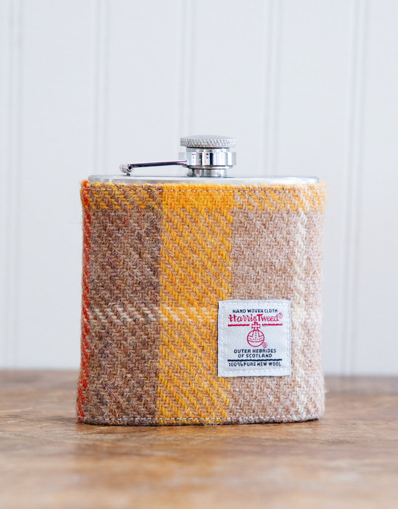 The Birch Store Harris Tweed Hip Flask 6 oz