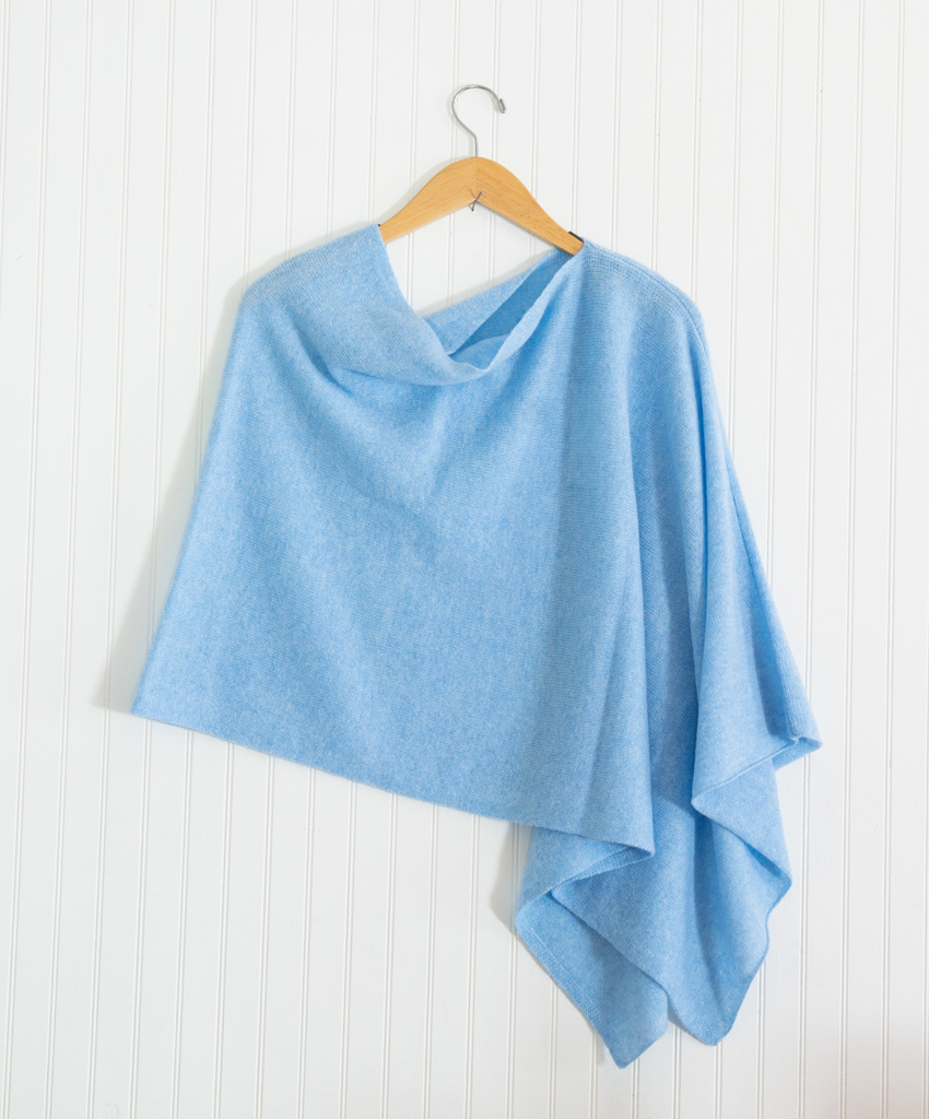 The Birch Store Cashmere Draped Topper - Cool Colors