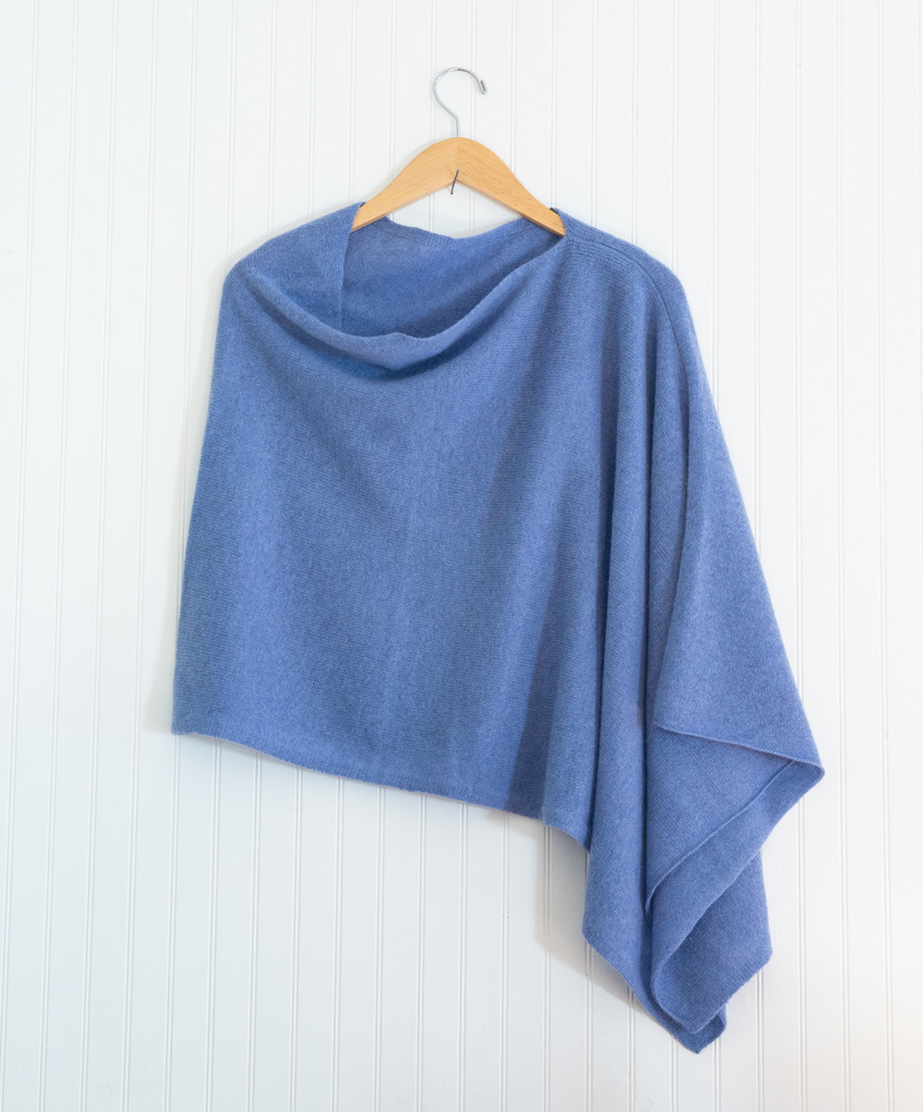 The Birch Store Cashmere Draped Topper - Cool Colors