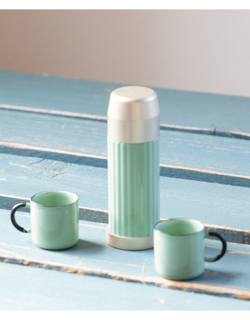 Maileg  Mini Thermos e tazze menta, Thermos and cups Mint – PIPI