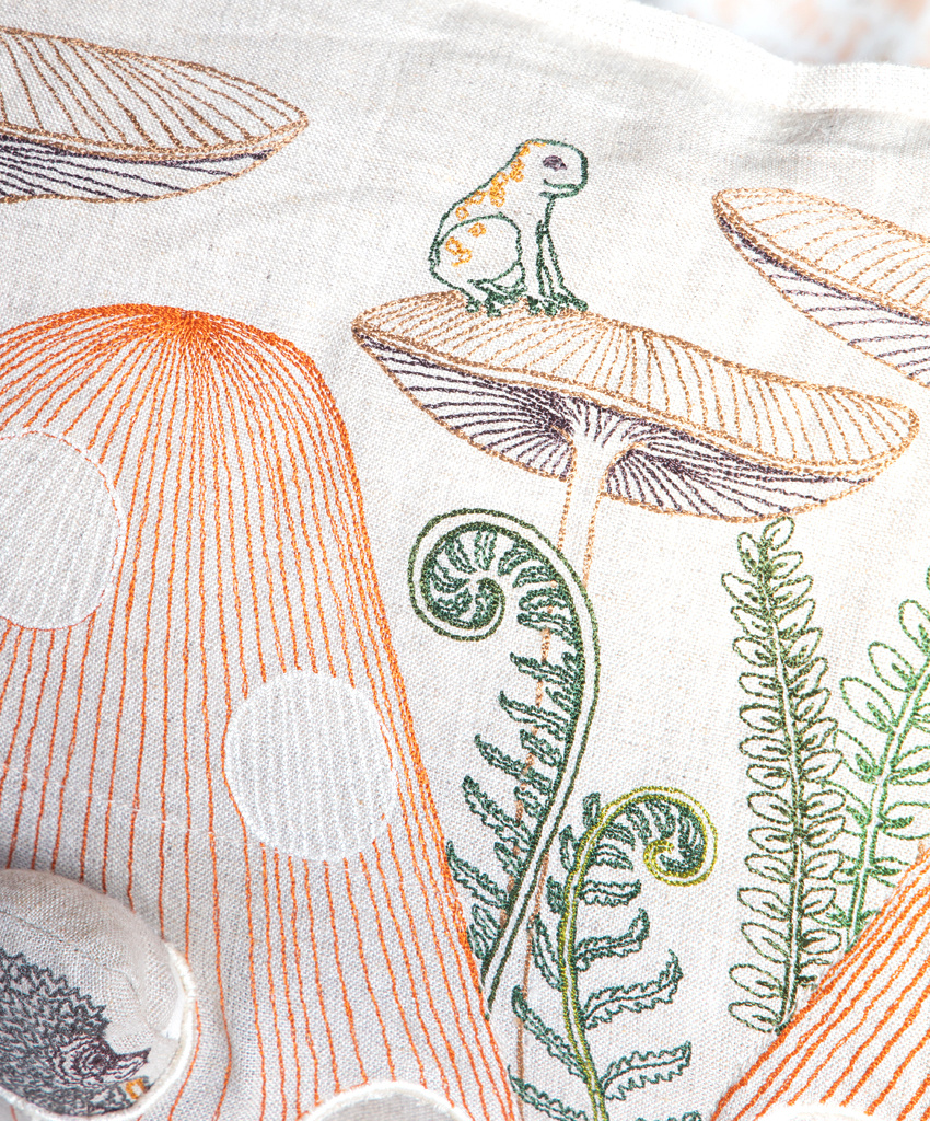 Coral & Tusk Mushroom Forest Pocket Pillow 14x26