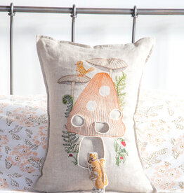 Coral & Tusk Mushroom House Pocket Pillow 12x16