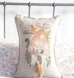 The Birch Store Mushroom House Pocket Pillow 12x16