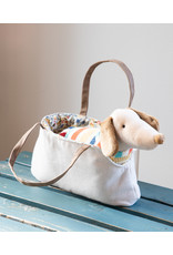 Creative Co-op Cotton Dachshund in Carrier