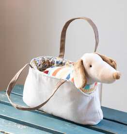 Creative Co-op CC Cotton Dachshund in Carrier