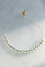 The Birch Store Enameled Brass Laurel Leaf Bracelet