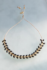 The Birch Store Enameled Brass Laurel Leaf Bracelet