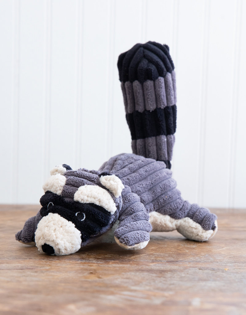 Tall Tails Plush Raccoon with Squeaker Dog Toy