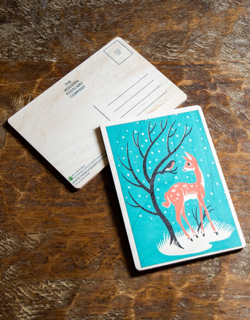 The Birch Store Wooden Postcard:  Winter Series