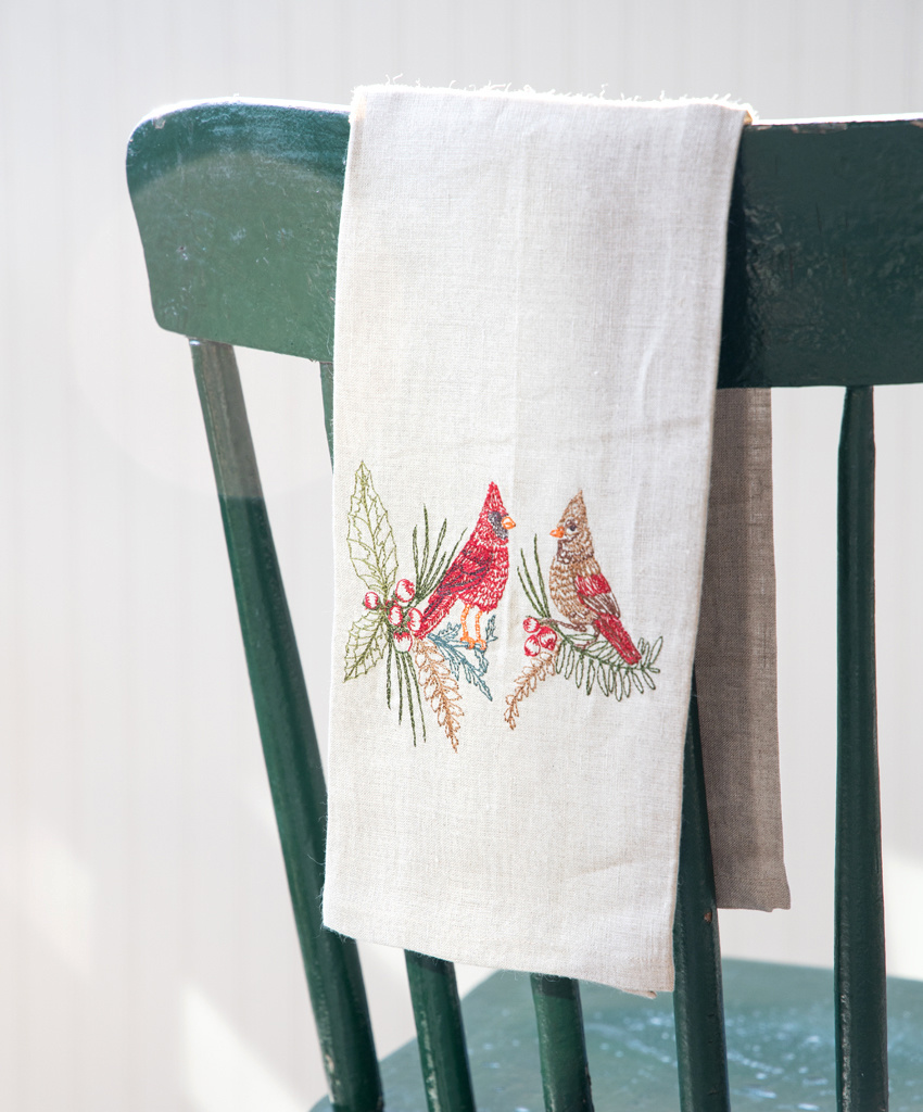 Coral & Tusk Coral & Tusk Winter Linen Tea Towel
