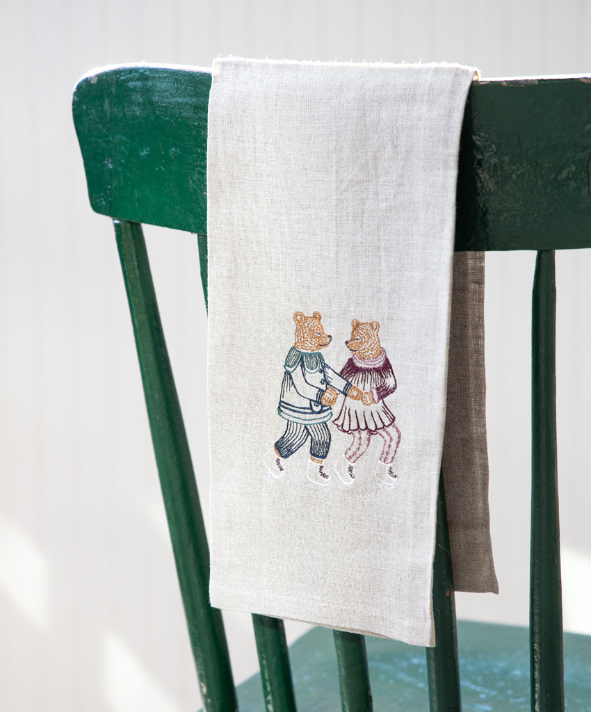 Coral & Tusk Coral & Tusk Winter Linen Tea Towel