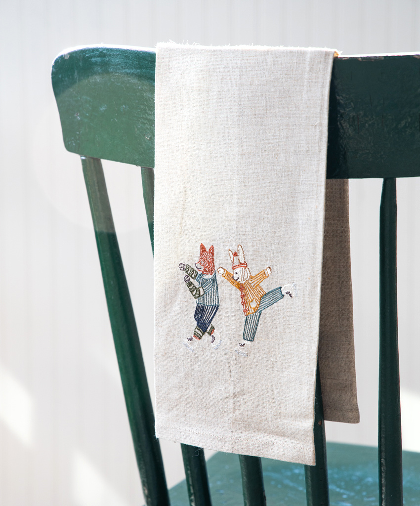 Coral & Tusk Coral & Tusk Winter Linen Tea Towel