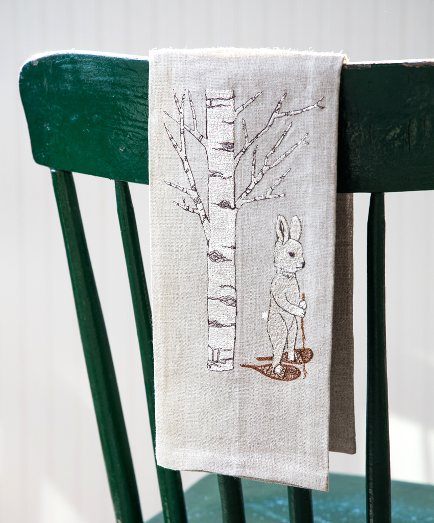 Coral & Tusk Coral & Tusk Winter Linen Tea Towel