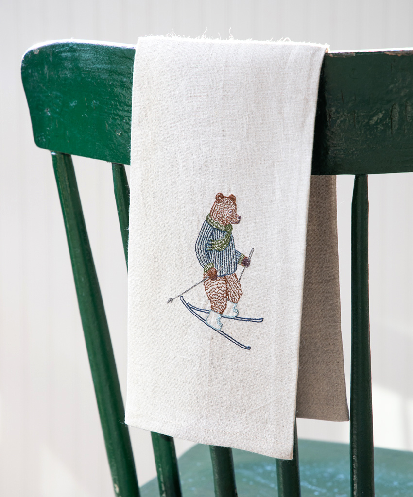 Coral & Tusk Coral & Tusk Winter Linen Tea Towel