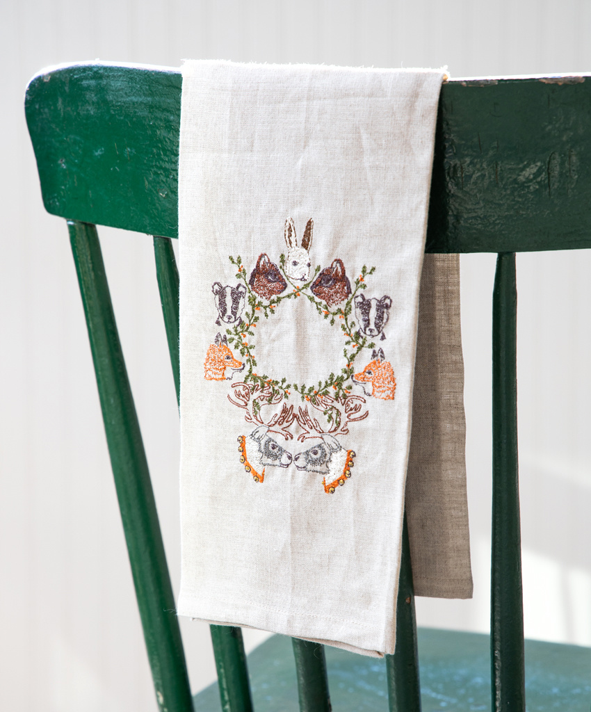 Coral & Tusk Coral & Tusk Winter Linen Tea Towel